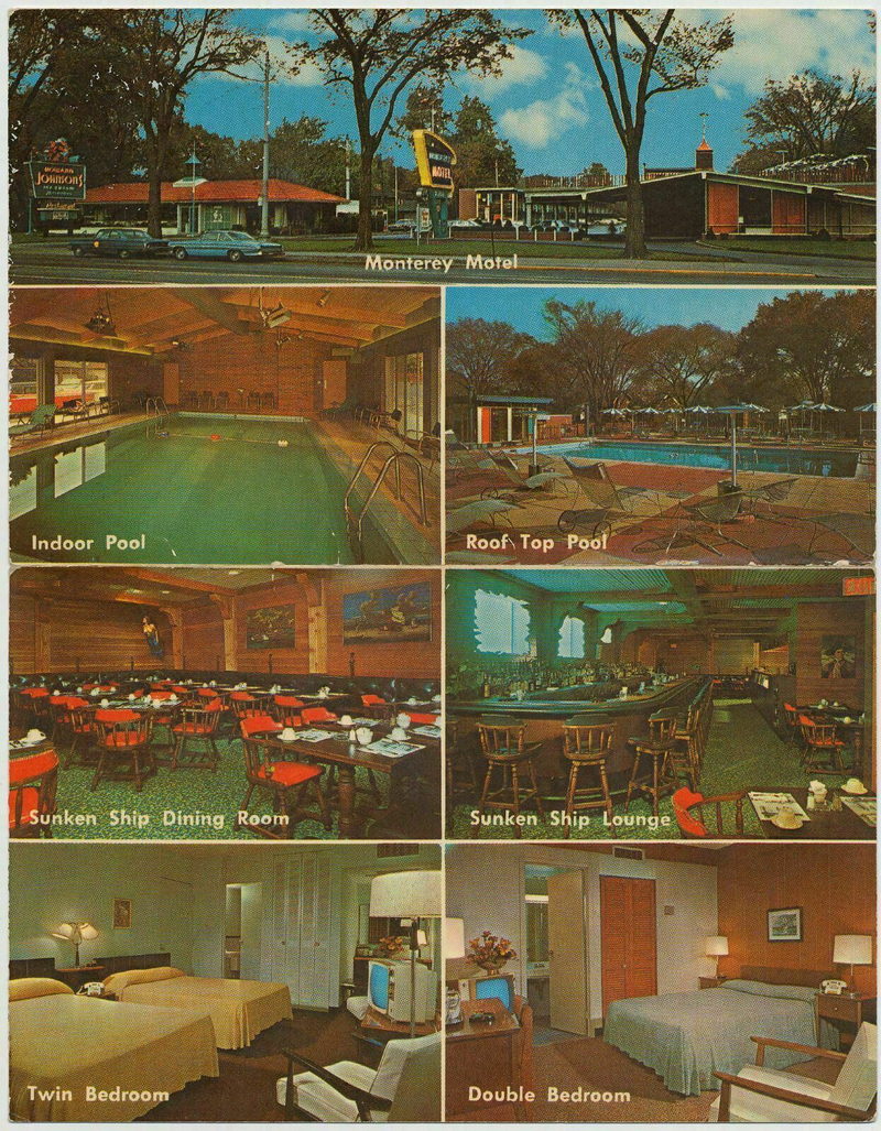 Monterey Motel - Old Postcard